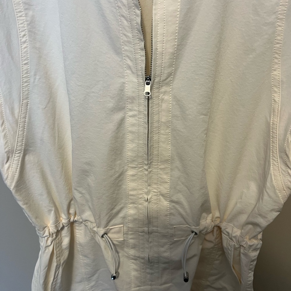 Carrie Underwood Calia  Sleeveless Zip-Up Romper drawstring waist pockets - Picture 4 of 14